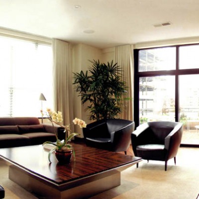 Modern Inspired Living Area For Model Home