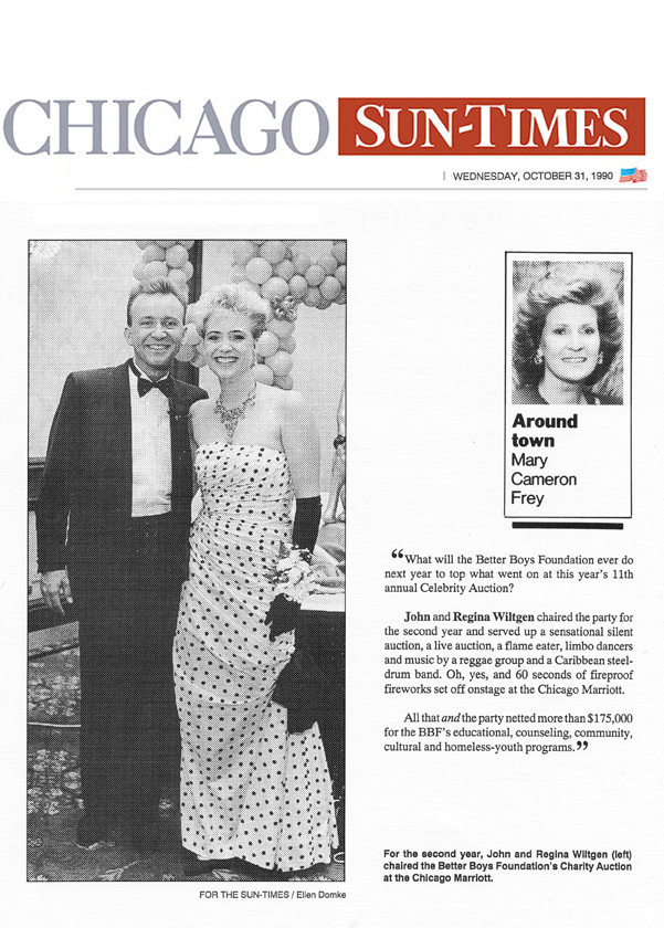 October 31, 1990 - Around Town Chicago Sun Times