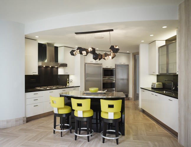 Modern interior design for a kitchen