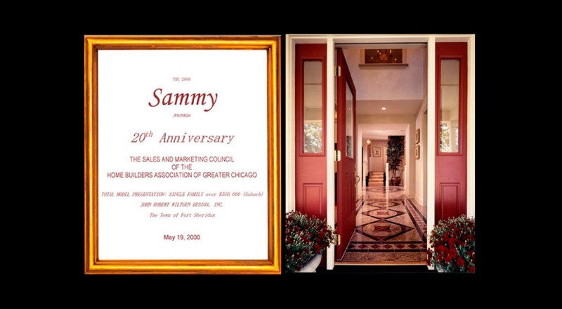 2000 Sammy Award for interior design and picture of awarded work