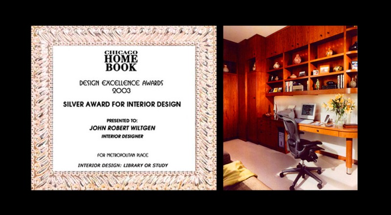 2003 Silver Award for Interior Design for metropolitan place with sample work