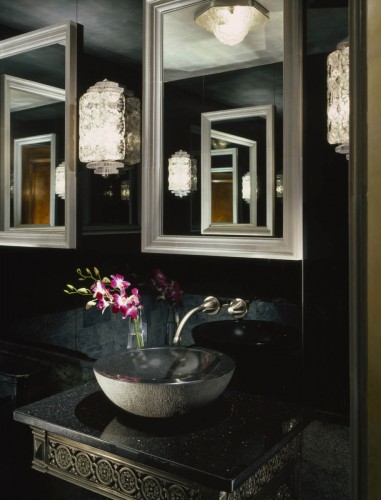 Black Inspired Guest Bathroom Design