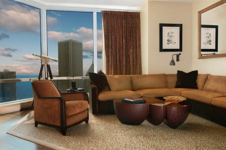 Custom Living Room Design For Commercial Builder