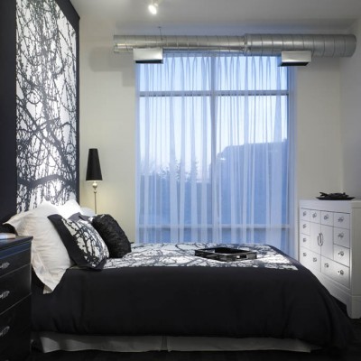 Black and White Bedroom Design
