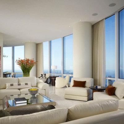 Living Room Design Trump Tower Chicago