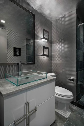 Modern White Bathroom Design Residential Home