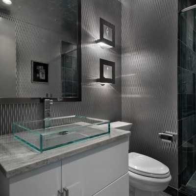 Modern White Bathroom Design Residential Home