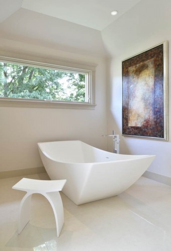 Modern White Bathroom Design