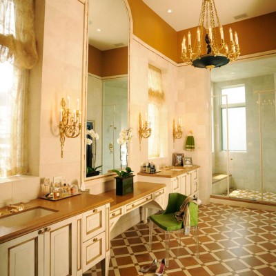 Tuscany Inspired Luxury Bathroom by John Robert Wiltgen