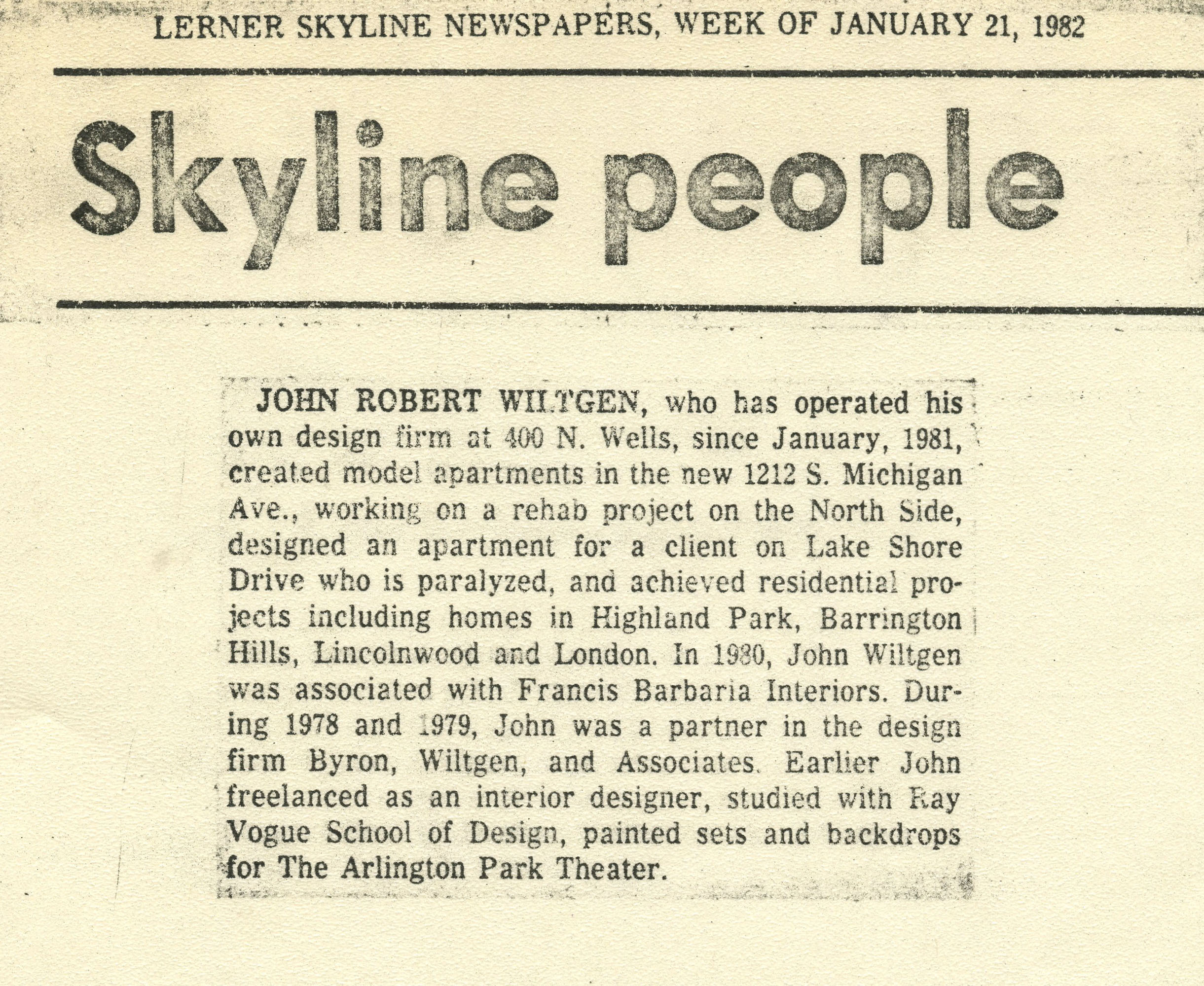 jan21,1982 Lerner skyline newspapers- Skyline People