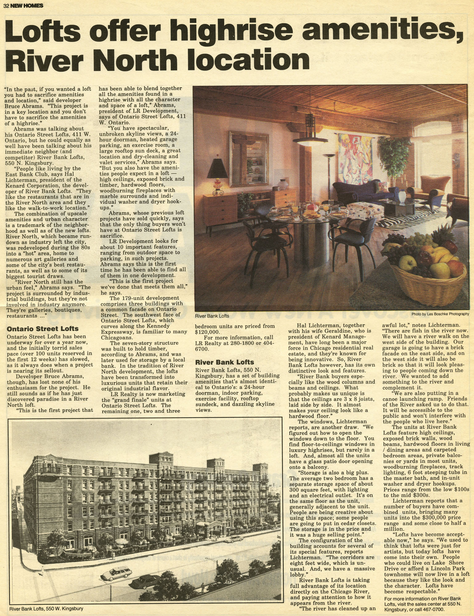 spring95, new homes- Lofts offer highrise amenities, River North location